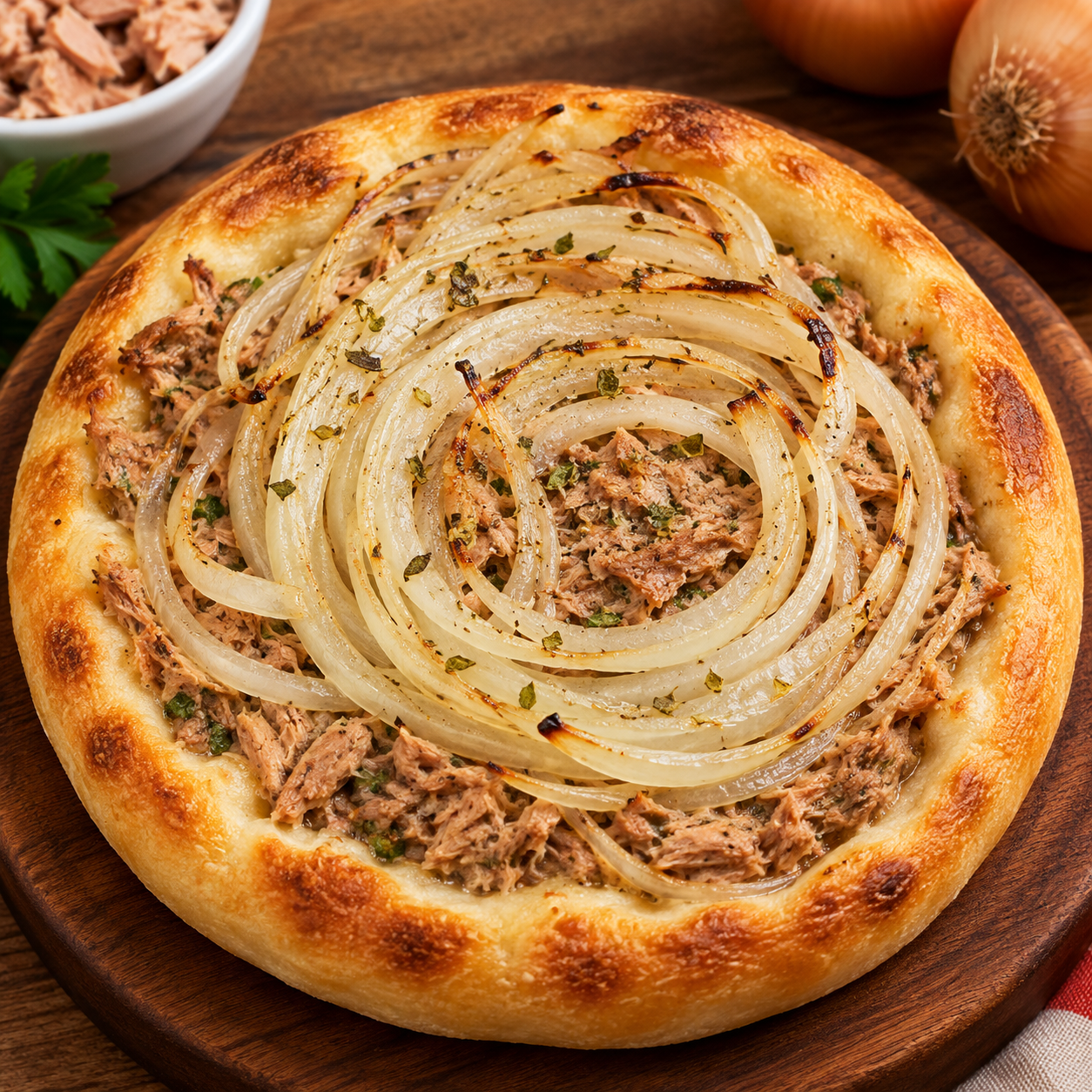 Esfiha de Atum com Cebola