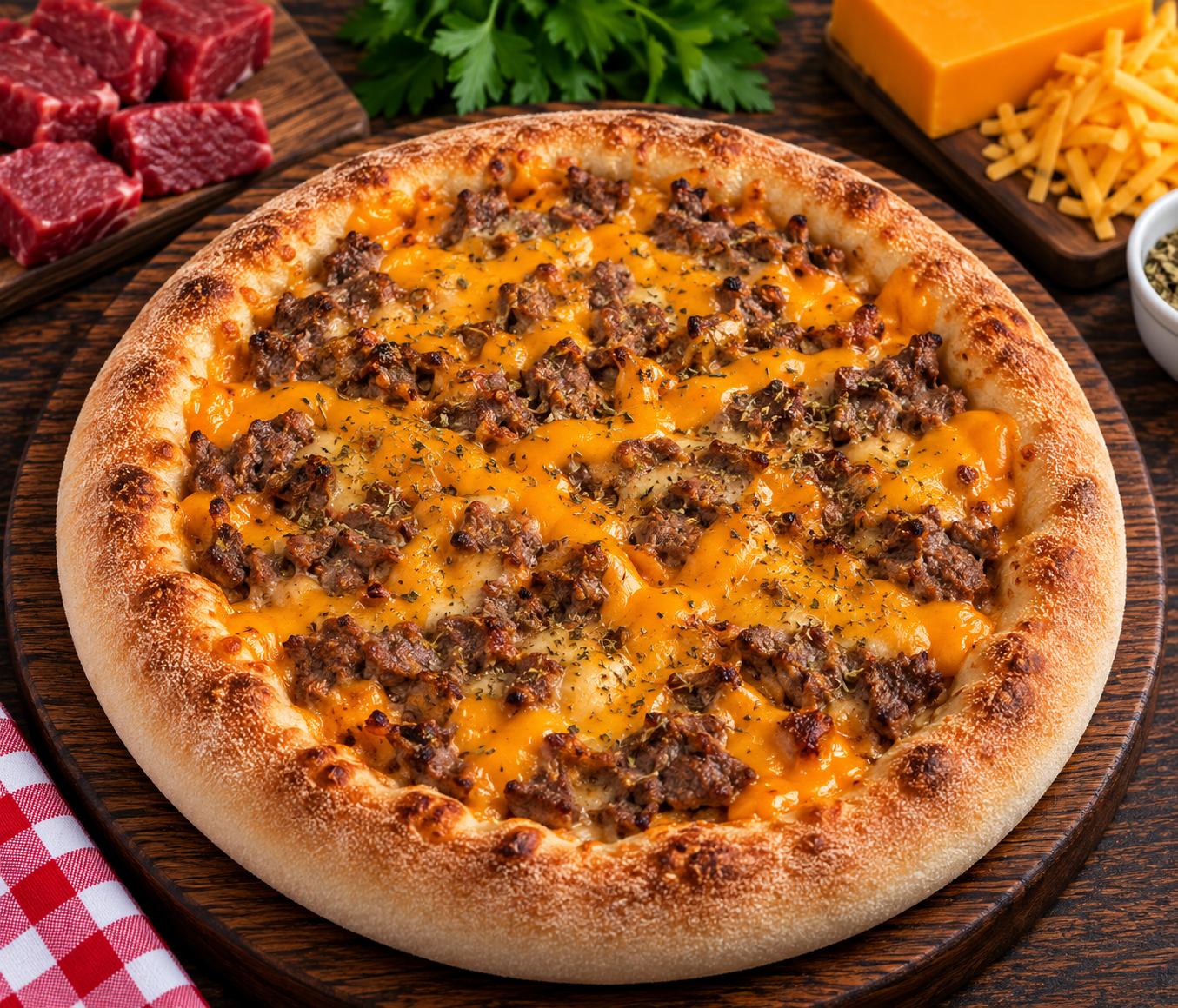 Esfiha de Carne com Cheddar