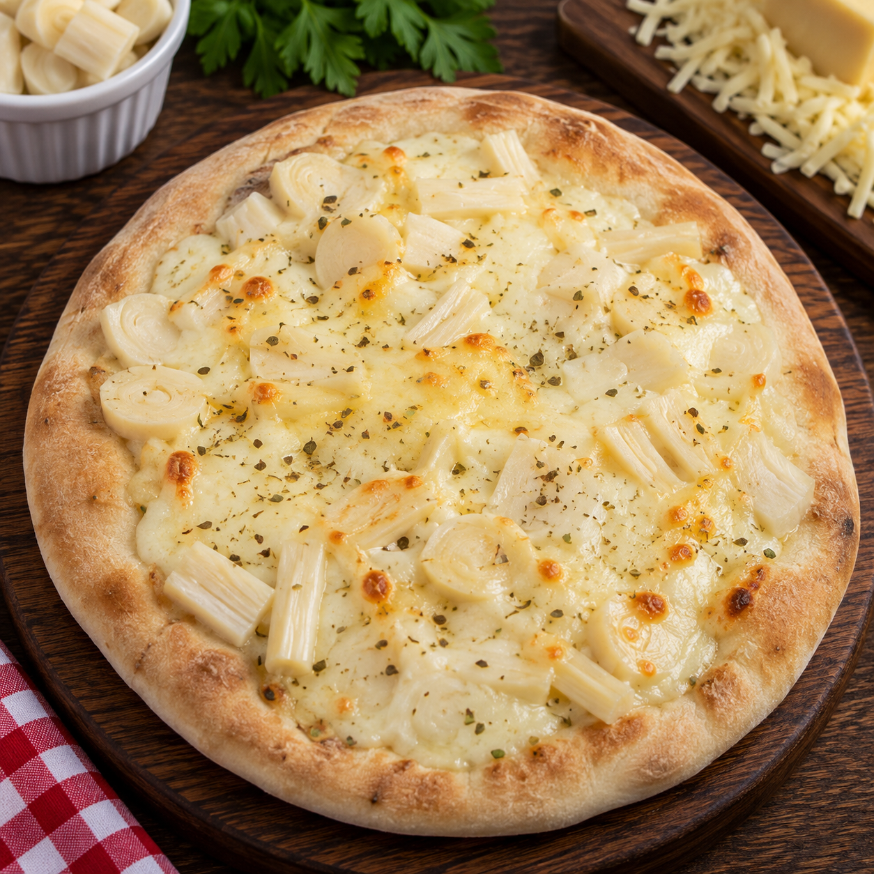 Esfiha de Palmito com Catupiry