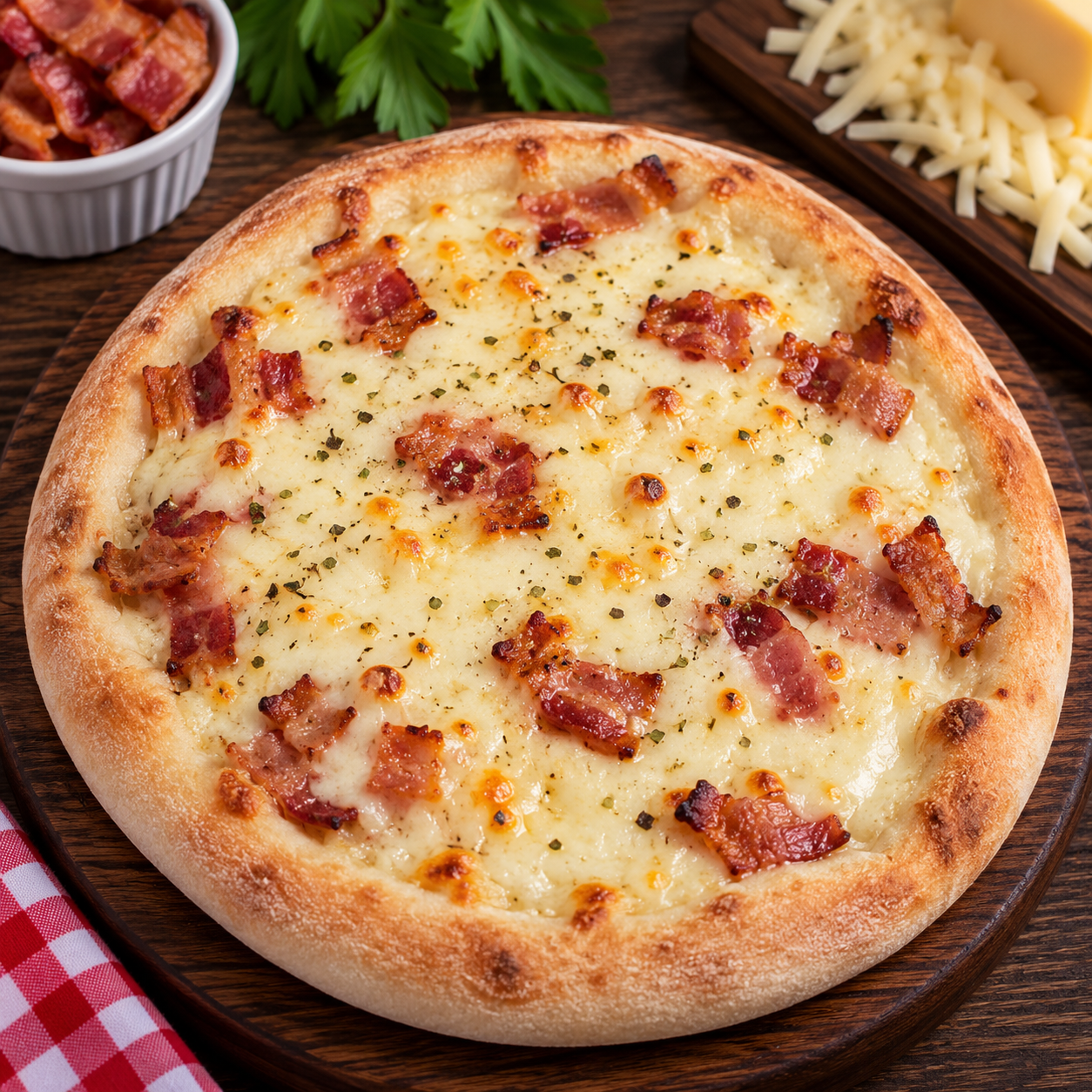 Esfiha de Bacon com Catupiry
