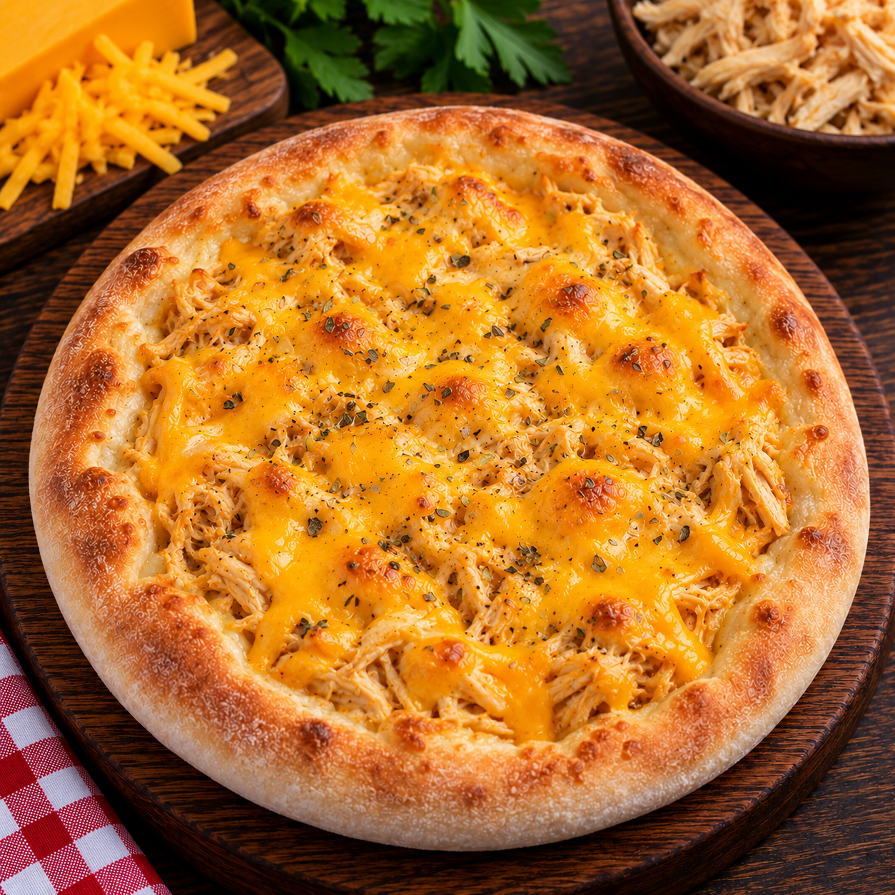 Esfiha de Frango com Cheddar