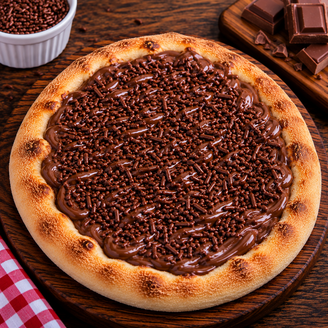 PIZZA BROTO BRIGADEIRO